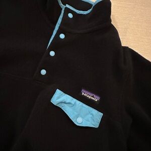 Patagonia Synchilla Black Fleece with blueTrim
